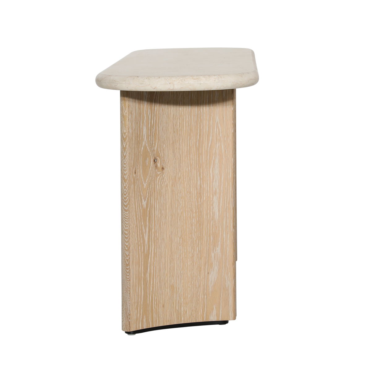Oja Console Table Natural, by Dovetail, 71" width x 29.6" height x 17.75" depth View 3