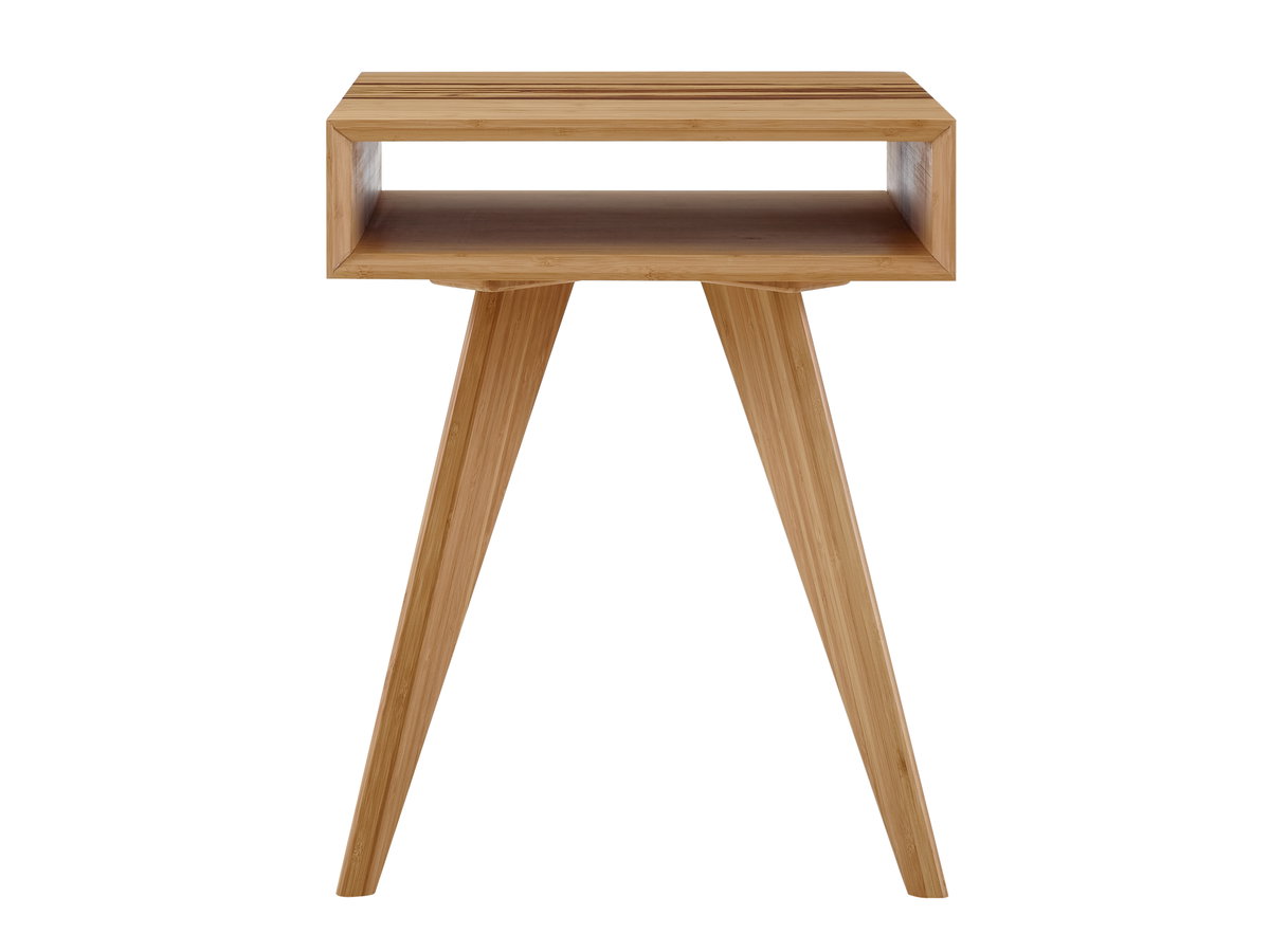 Azara End Table, Caramelized, Side & End Table by Greenington, 19" length x 19" width x 24.25" height View 2