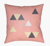 Triangles Accent Pillow, Decorative Pillow by Surya, 18" length x 18" width thumbnail