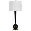 Brielle Polished Black Table Lamp, by Uttermost, 1'4" width x 2'11" height x 1'4" depth thumbnail 5