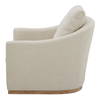 Linden Swivel Chair Soft Beige, Accent Chair by Moe's Home, 33" width x 28.35" height x 34" depth thumbnail 3