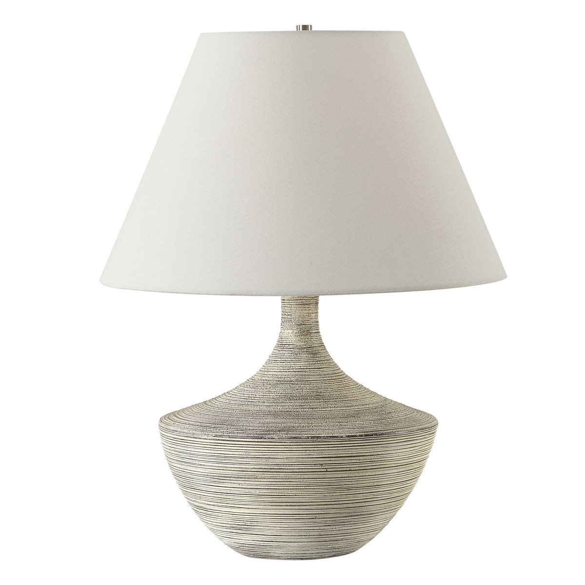 Carafe Ceramic Table Lamp, by Uttermost, 1'4" width x 1'8.5" height x 1'4" depth View 5