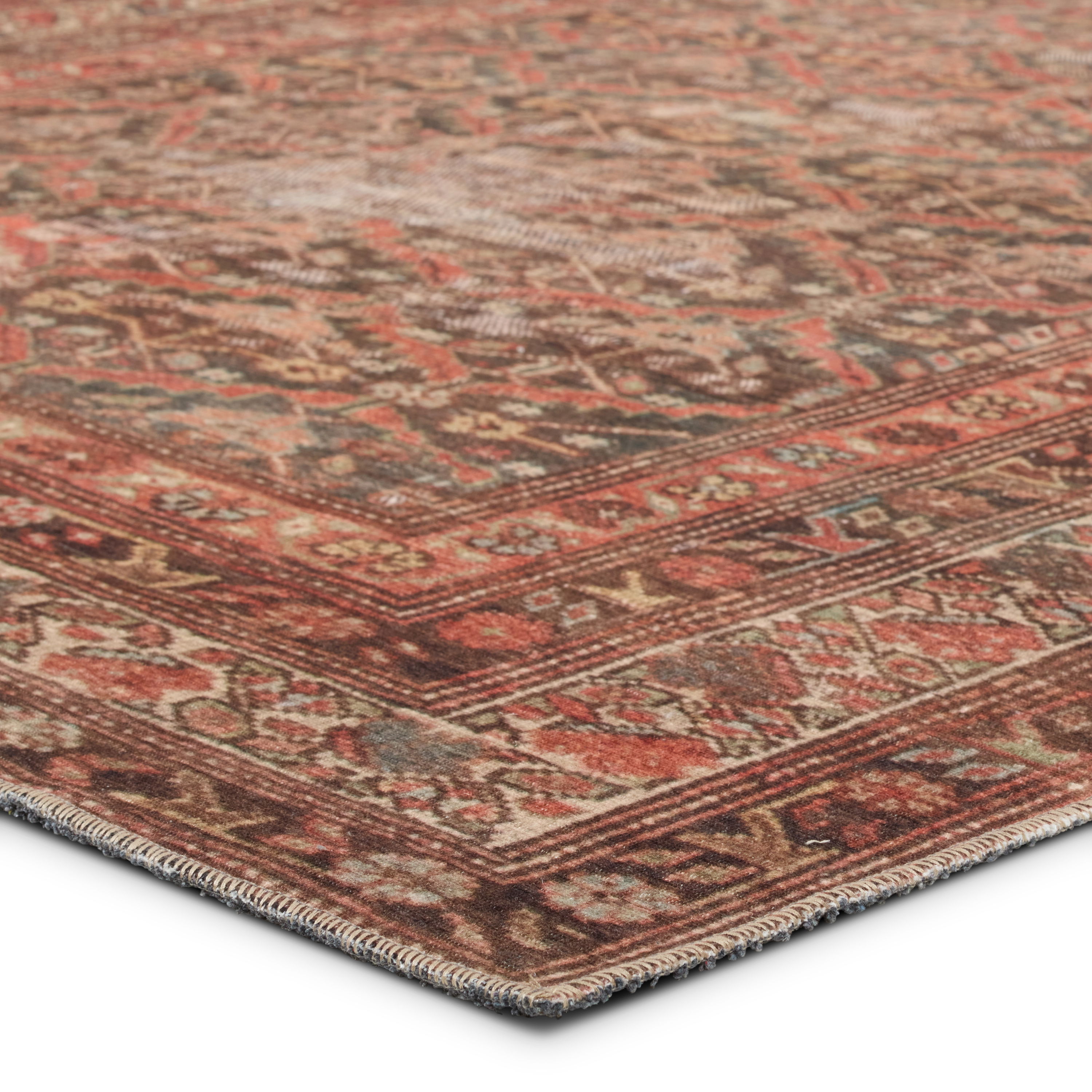 Vibe by Jaipur Living Arjoel Powerloomed Oriental Red Area Rug (6'x9') large image 