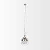 Leighton  Antique Nickel Pendant Light, by Mercana, 15" length x 15" width x 20" height thumbnail 3