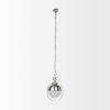 Leighton  Antique Nickel Pendant Light, by Mercana, 15" length x 15" width x 20" height thumbnail 3