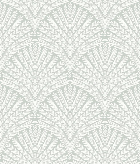 Beachcomber Green & White Wallpaper