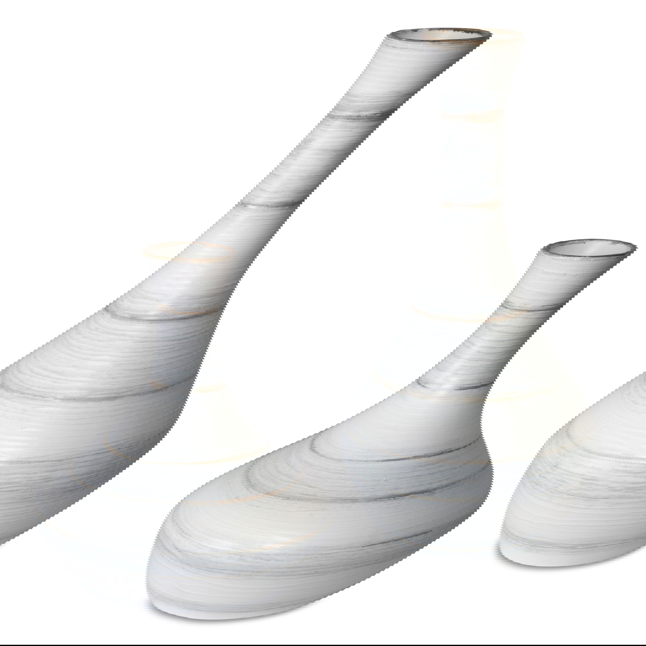 Potter Fluted Striped Vases, S/2 large image 
