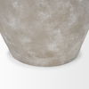 Utari Short Gray Brown with White Detailing Ceramic Floor Vase thumbnail 7