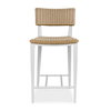 Calbas White Outdoor Counter Stool, Outdoor Stool by Uttermost, 1'7.75" width x 3'2.1" height x 1'10.6" depth thumbnail 1