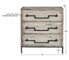 Jory Aged Ivory Accent Chest, Furniture by Uttermost, 30" width x 32.5" height x 14" depth thumbnail 3