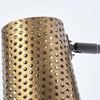 Wesley I 11x10.2 Gold Toned Perforated Metal Cone Wall Sconce thumbnail 3