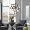 Maxin Dark Bronze 9 Light Chandelier, Ceiling Light by Uttermost, 29.75" width x 30" height x 29.75" diameter x 29.75" depth thumbnail 2