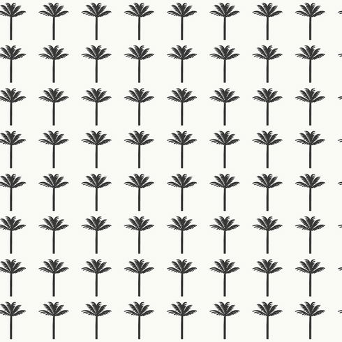 Palm Bay Black Wallpaper