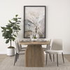Eve Curved Back Dining Side Chair | Cream Boucle with Black Metal, Dining Chair by Mercana, 24.5" length x 19.5" width x 33.5" height thumbnail 2