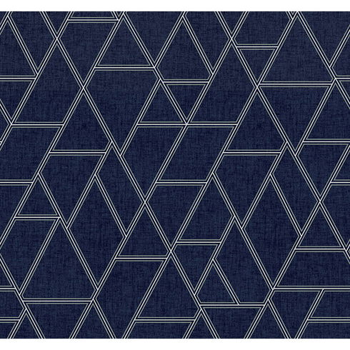 Pathways Navy Wallpaper