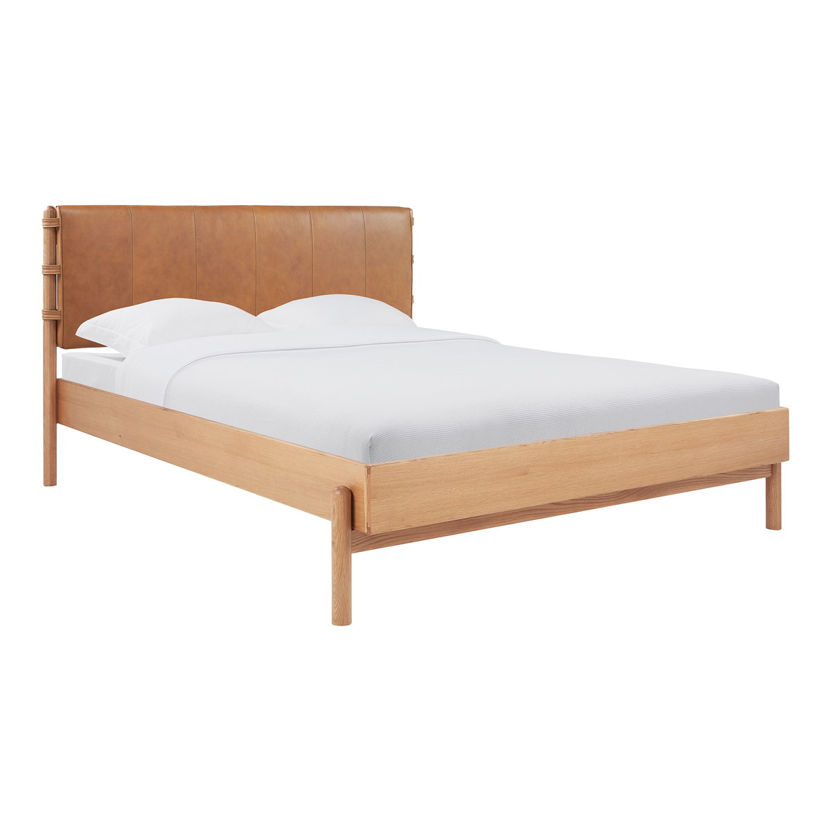 Colby Queen Bed Brown, by Moe's Home, 67" width x 41.34" height x 83" depth View 7