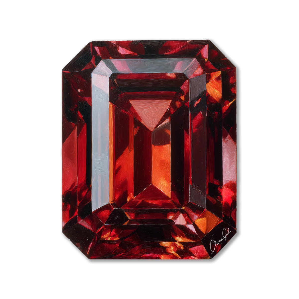 Garnet Heart (No Embellishment), by Oliver Gal,  20 View 1