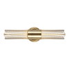 Cret 2 Light LED Brass Sconce, by Uttermost, 4.75" width x 1'6.25" height x 5.12" depth thumbnail 5