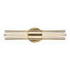Cret 2 Light LED Brass Sconce thumbnail 4