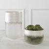 Frost Silver Drip Glass Vases Set/2, by Uttermost, 5.9" width x 9" height x 5.9" depth thumbnail 2
