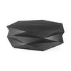 Arreto Black Solid Wood Hexagonal Storage Coffee Table, by Mercana, 48" length x 48" width x 15" height thumbnail 1
