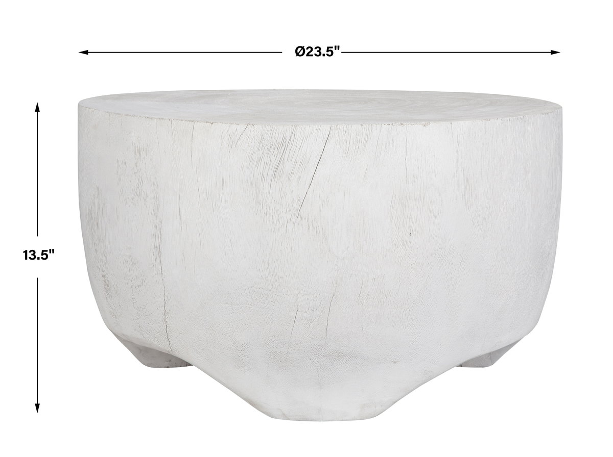 Elevate White Coffee Table, Furniture by Uttermost, 23.5" width x 13.5" height x 23.5" depth View 3