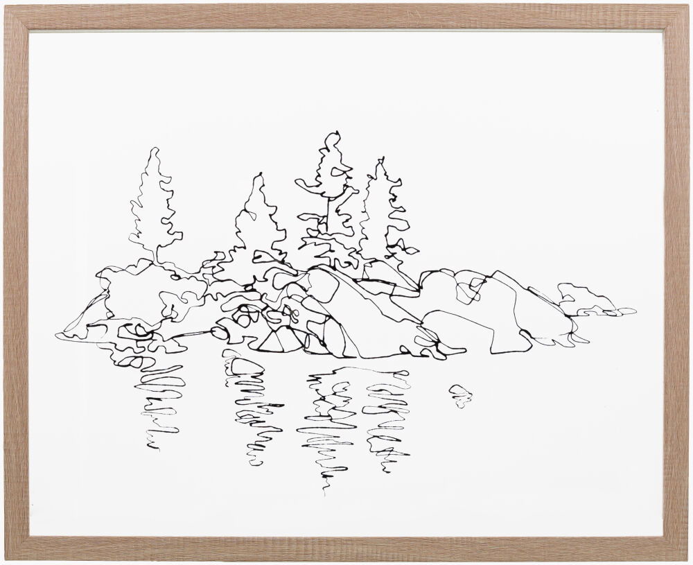 Sachse Framed Art, Painting by Surya, 17" width x 21" height