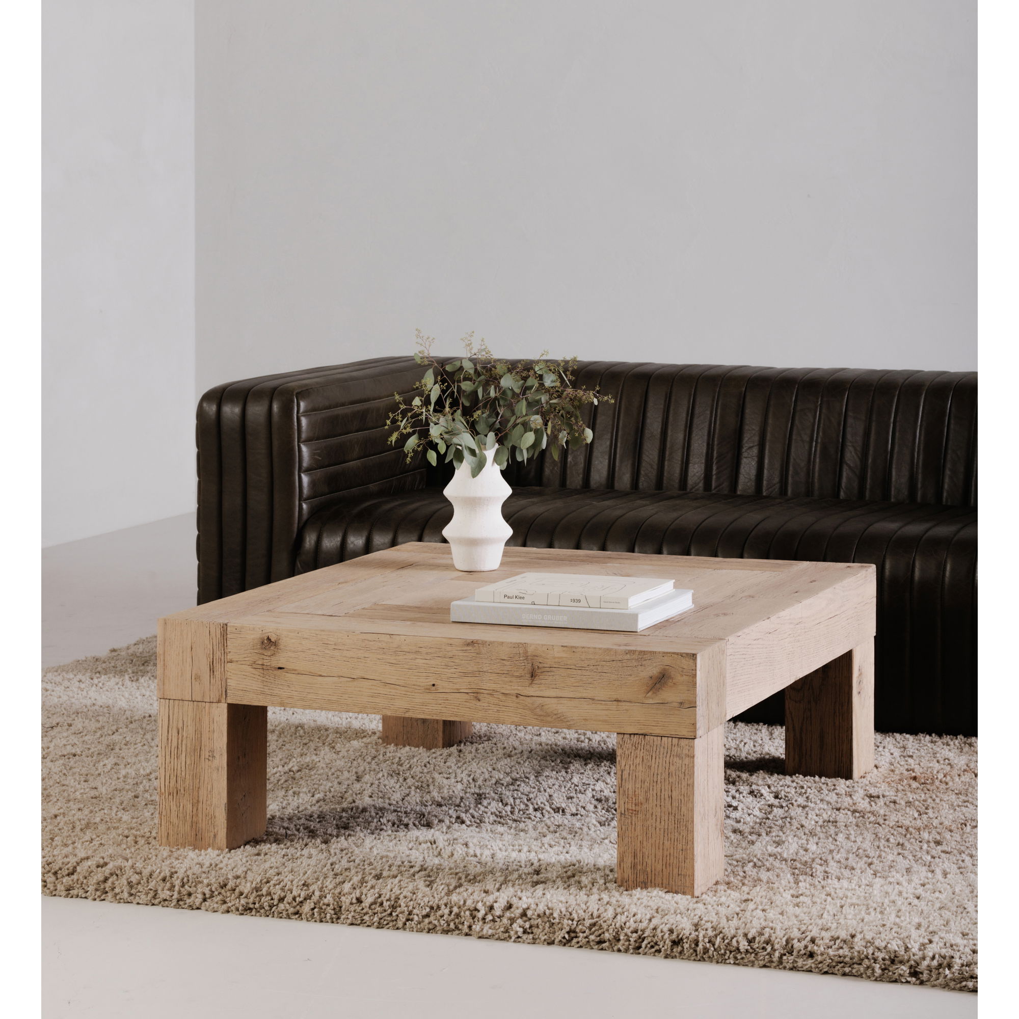 Evander Coffee Table Natural, by Moe's Home, 39.5" width x 16.5" height x 39.5" depth View 5