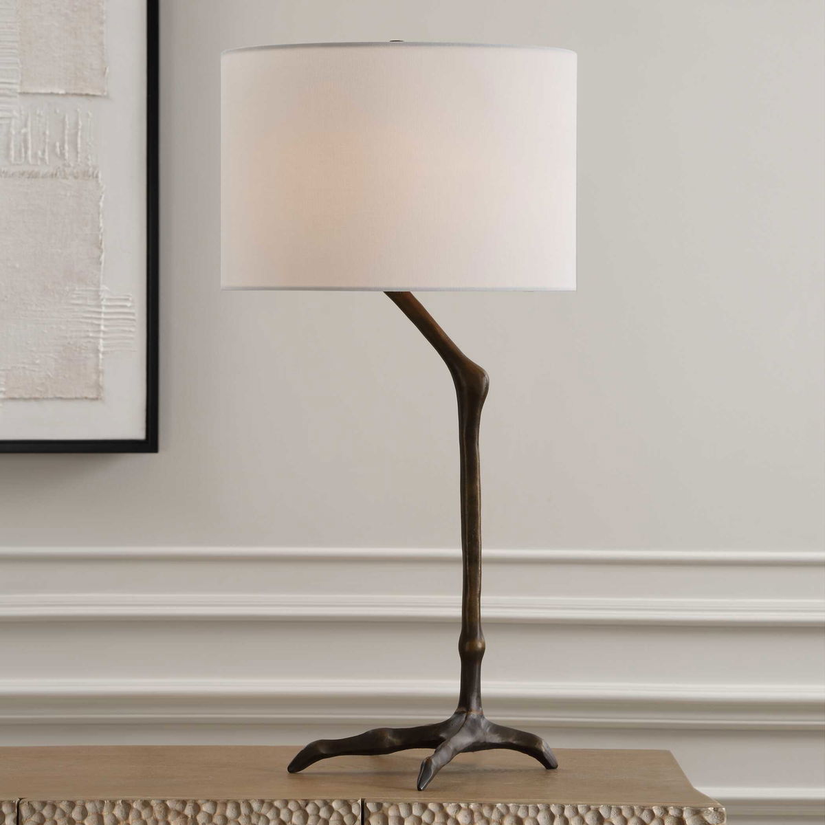 Perch Bird-Leg Table Lamp, by Uttermost, 15" width x 31" height x 15" depth View 2