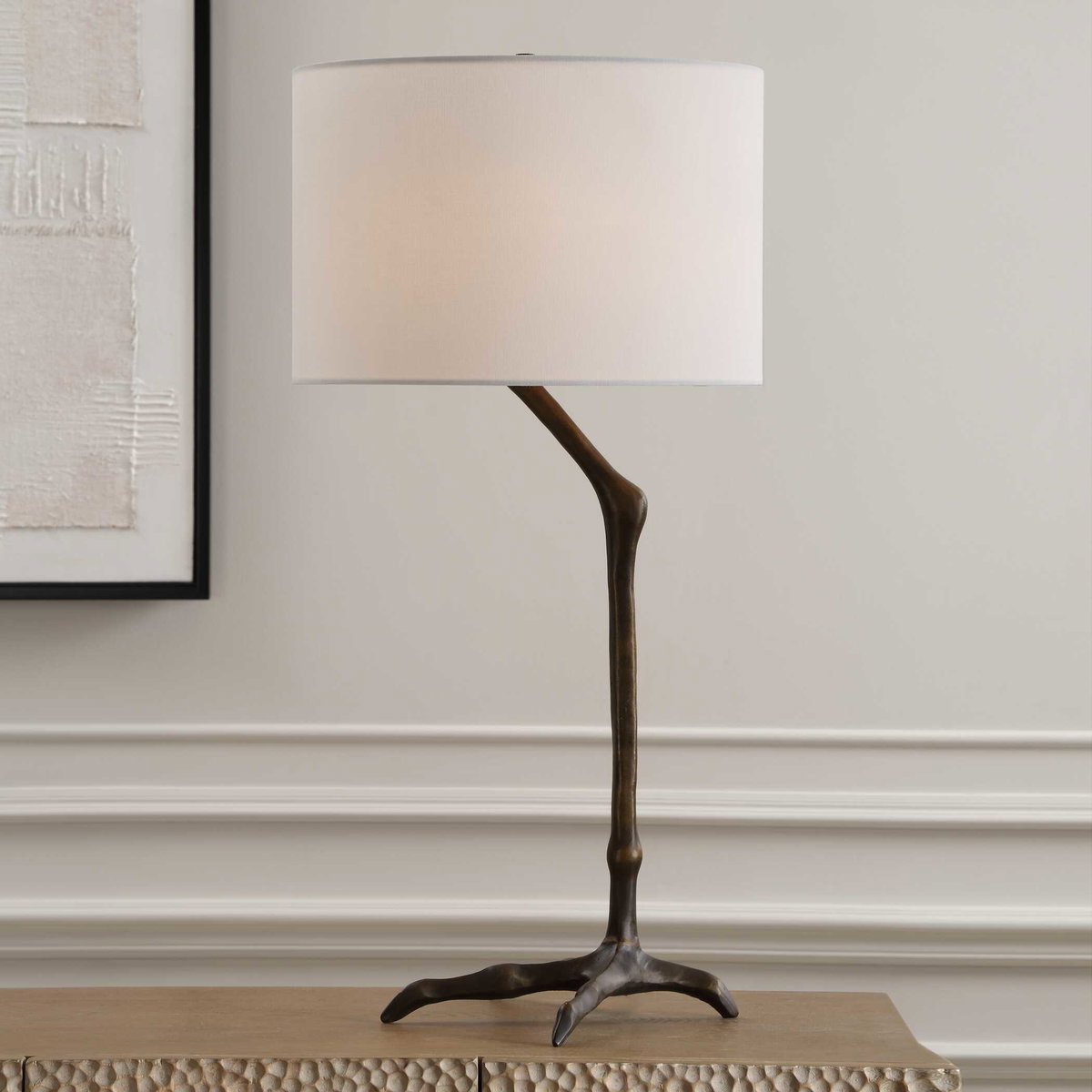 Perch Bird-Leg Table Lamp, by Uttermost, 15" width x 31" height x 15" depth View 2
