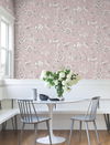 Passion Flower Toile Orchid Wallpaper, by York Wall, 27' length x 2'3" width x 0.02" depth thumbnail 3