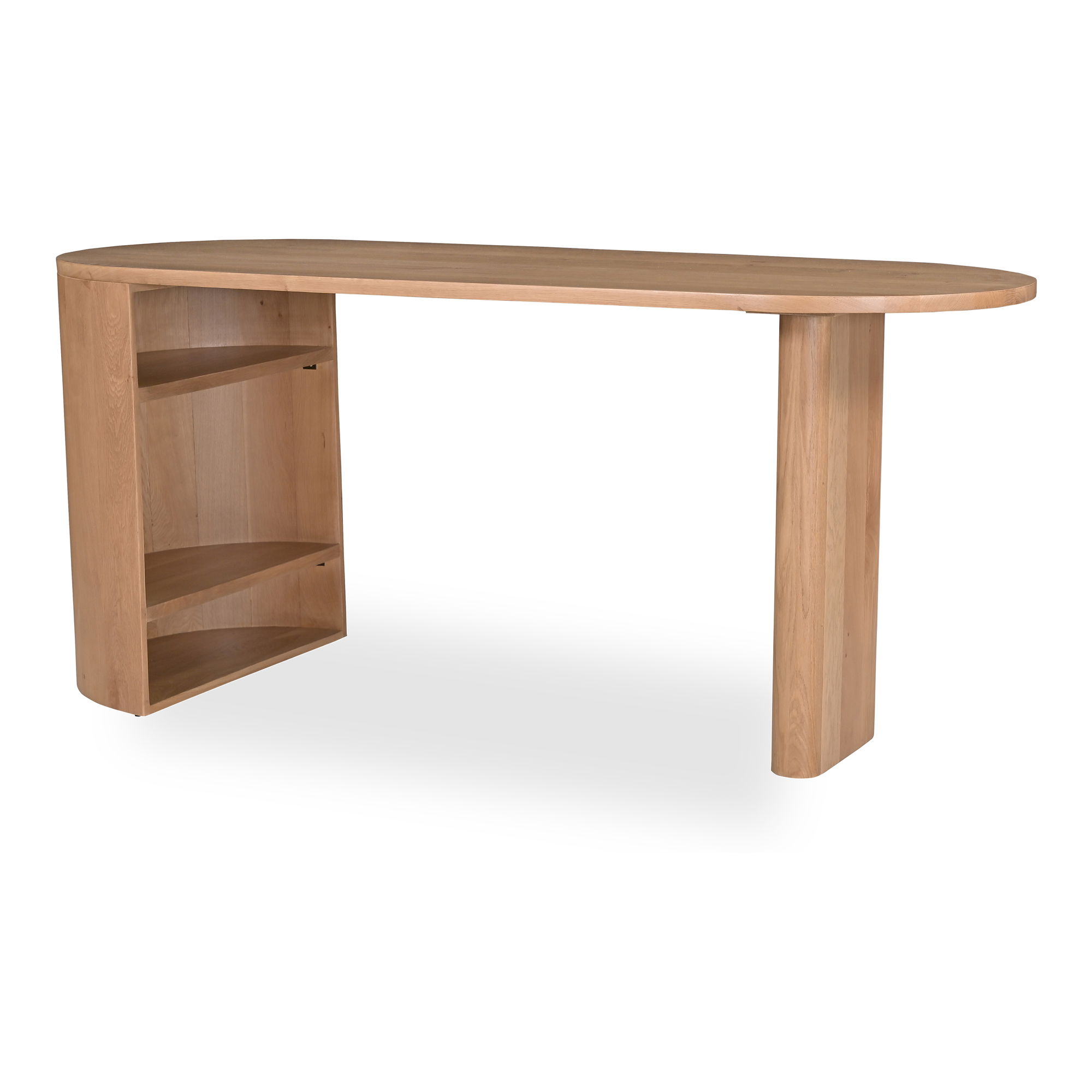 Theo Desk Natural, by Moe's Home, 66" width x 29" height x 24" depth View 3