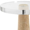 Niari Travertine Drink Table, Side & End Table by Uttermost, 9" width x 24" height x 9" depth thumbnail 5