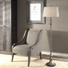 Vetralla Silver Bronze Floor Lamp, by Uttermost, 17" width x 66.5" height x 17" depth thumbnail 2