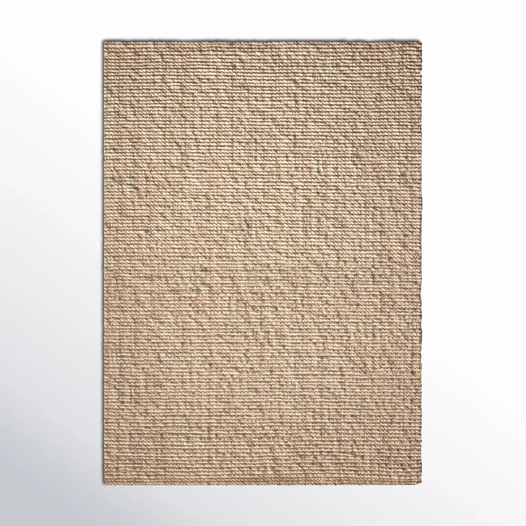 Oceana Natural Solid Light Gray/ Tan Area Rug large image 