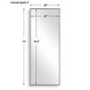 Patterson Bronze Dressing Mirror, Floor Mirror by Uttermost, 28" width x 72" height x 2" depth thumbnail 3