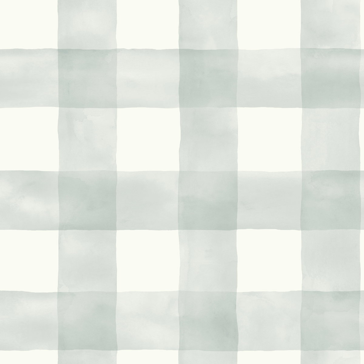 Watercolor Check Grey & White Wallpaper, by York Wall, 33' length x 1'8.5" width x 0.02" depth View 1