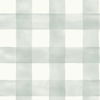 Watercolor Check Grey & White Wallpaper thumbnail 0