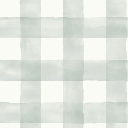 Watercolor Check Grey & White Wallpaper