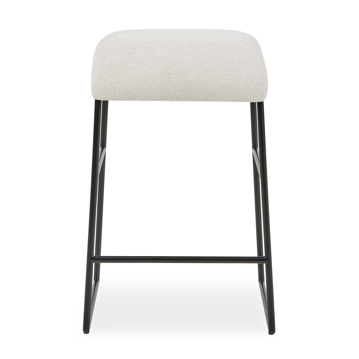 Arcane Ecru Counter Stool, Counter & Bar Stool by Uttermost, 17" width x 26" height x 17.5" depth View 1