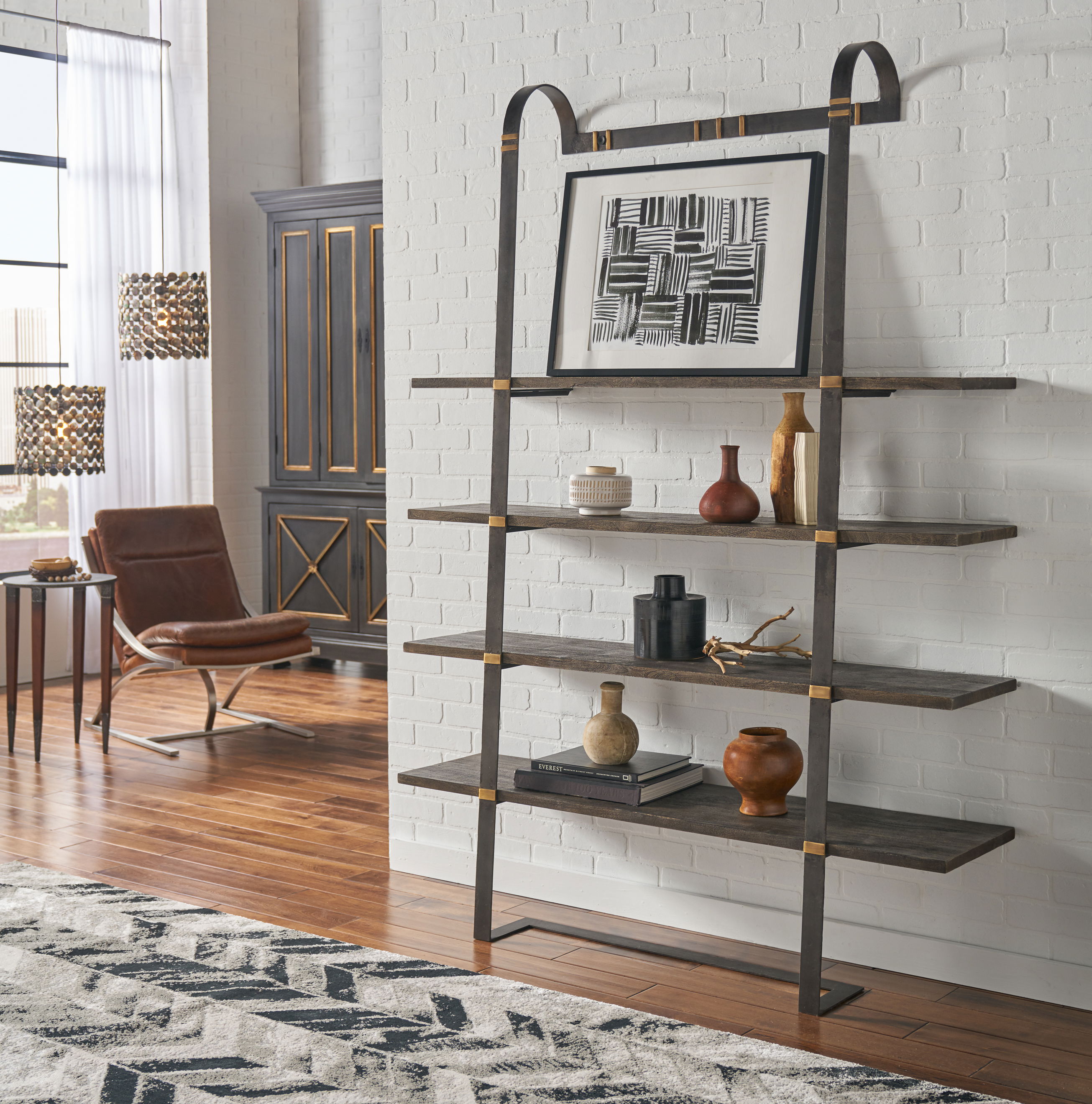 Painted Directoire Style Bookcase large image 
