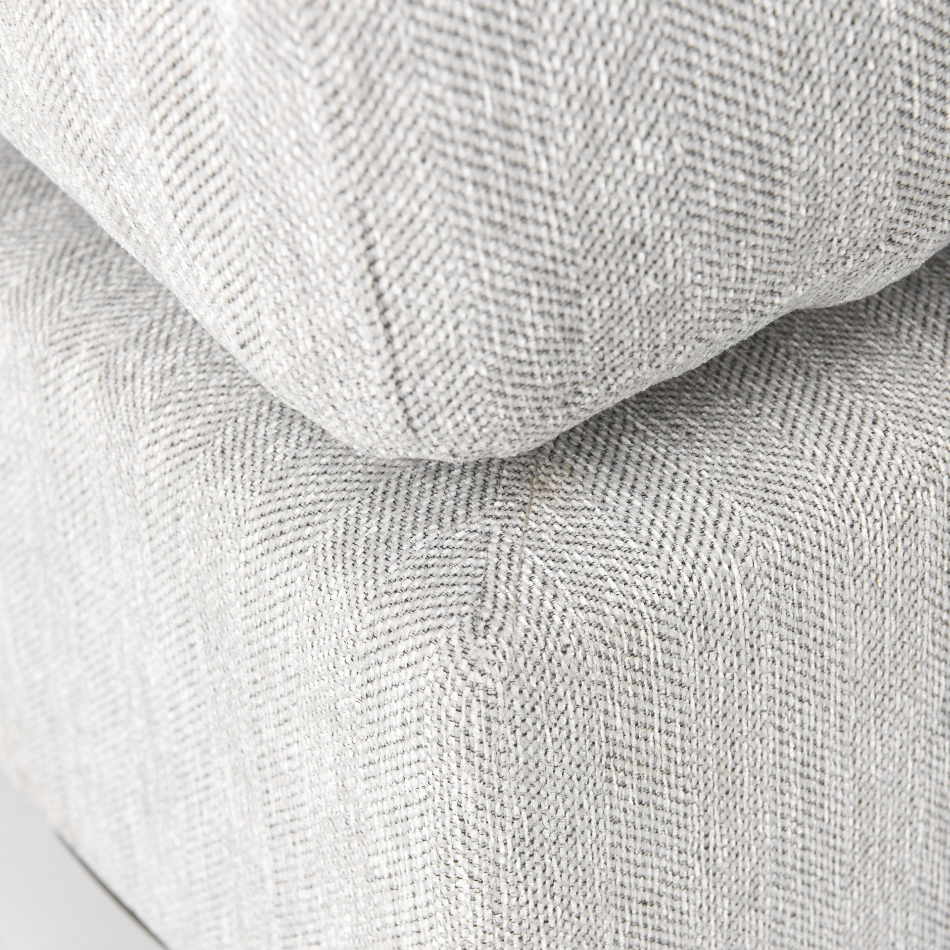 Valence  Light Gray Full Size Ottoman Sectional Piece, Sectional Sofa by Mercana, 38.58" length x 38.58" width x 17.72" height View 10