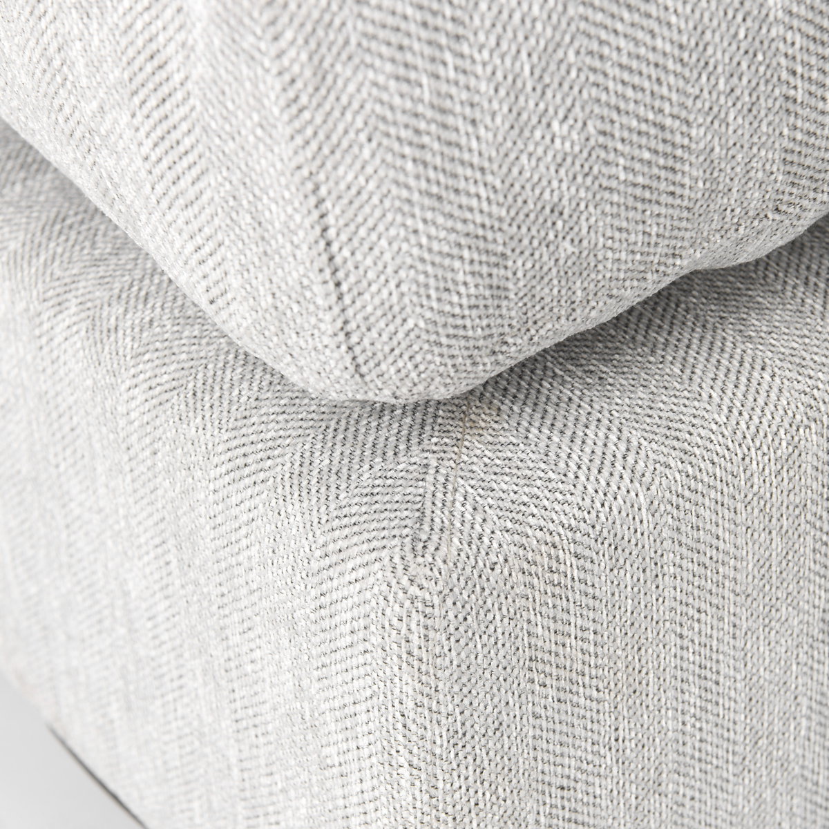 Valence  Light Gray Full Size Ottoman Sectional Piece, Sectional Sofa by Mercana, 38.58" length x 38.58" width x 17.72" height View 10