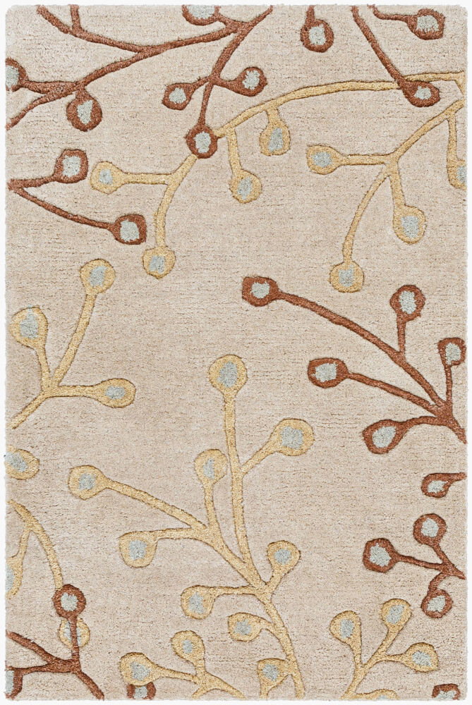Athena Handmade Rug, by Surya, 3' length x 2' width