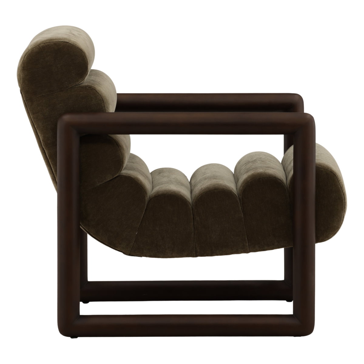 Ademar Occasional Chair Olive, Accent Chair by Dovetail, 28.3" width x 31.5" height x 34.5" depth View 3