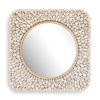 Merak Teak Mosaic Mirror, by Uttermost, 36.25" width x 36.25" height x 1.75" depth thumbnail 1