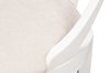 Deco Side Chair Cortina White Taupe, by Sarreid, 1'9" length x 1'8" width x 3'3" height thumbnail 5