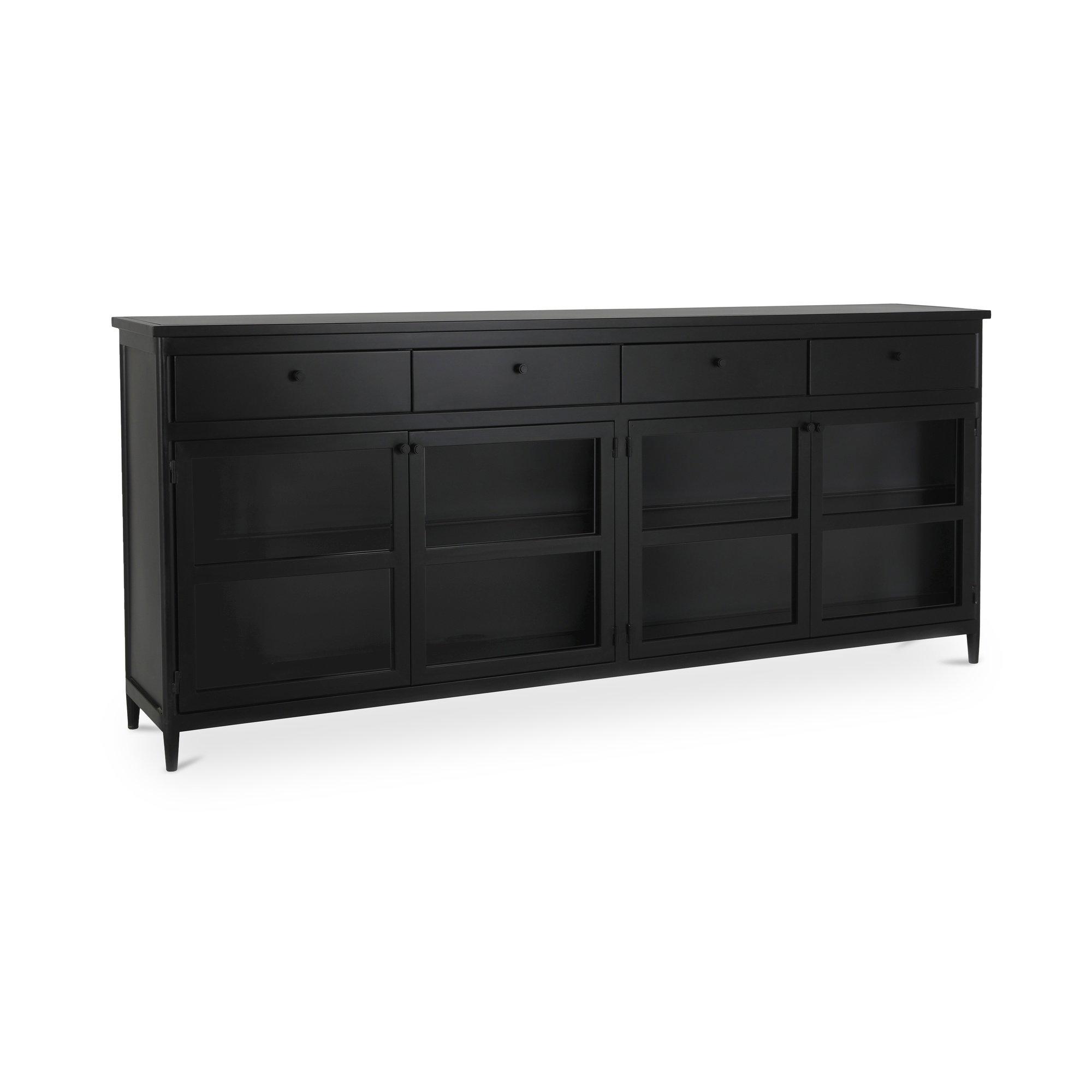 Henry Metal Sideboard Black, Cabinets & Sideboard by Moe's Home, 95" width x 39.5" height x 16" depth View 2