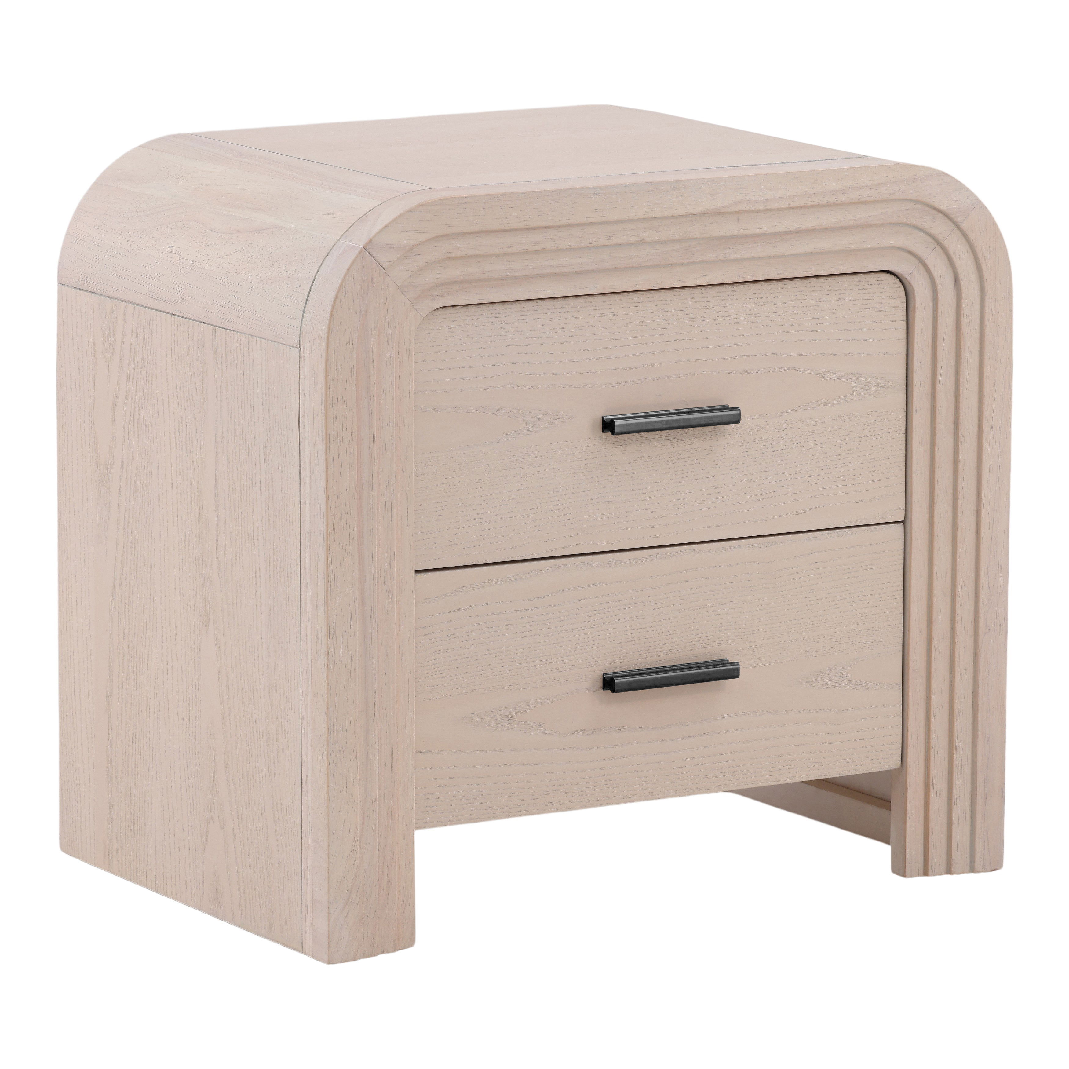Portland Nightstand Bleach Natural large image 