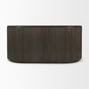 Terra 72L x 18W x 32H Dark Brown Wood Fluted Sideboard thumbnail 3